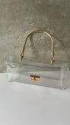 Gold/Clear handle bag