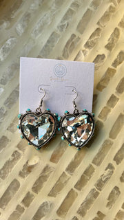 Heart Crystal Earrings